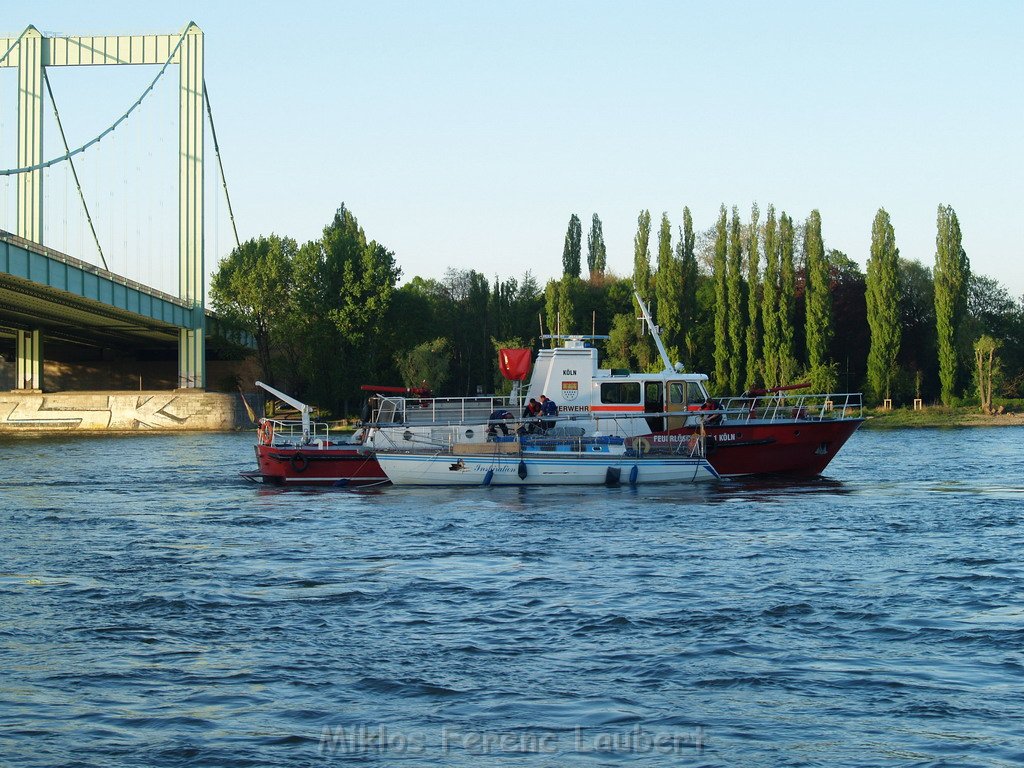 Motor Segelboot mit Motorschaden trieb gegen Alte Liebe bei Koeln Rodenkirchen P179.JPG